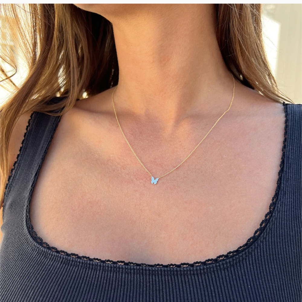 Baby Gold Butterfly Necklace